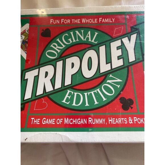 Tripoley Original Edition Card Game Michigan Rummy Hearts Poker Family Fun Ages - Picture 9 of 12